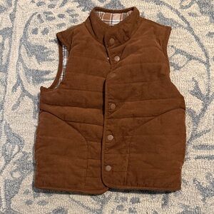 Janie and Jack Brown Quilted Vest